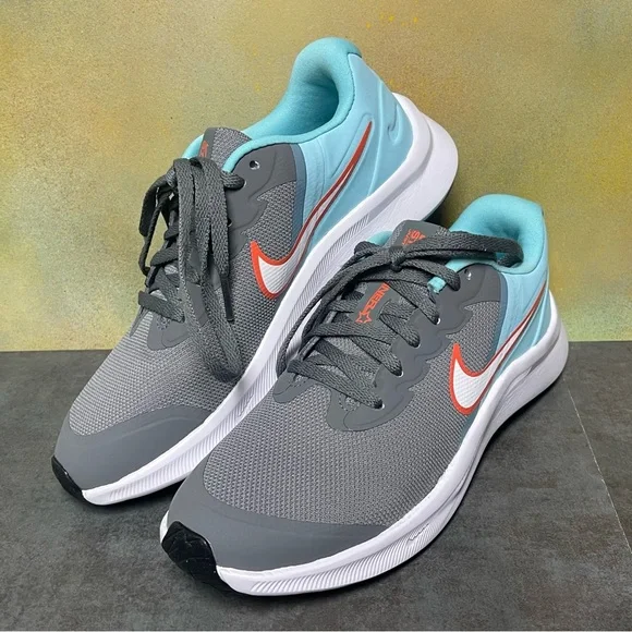 Nike Star Runner 3 Women's Gray/Aqua Sneakers Size 5.5 - Picture 14 of 16